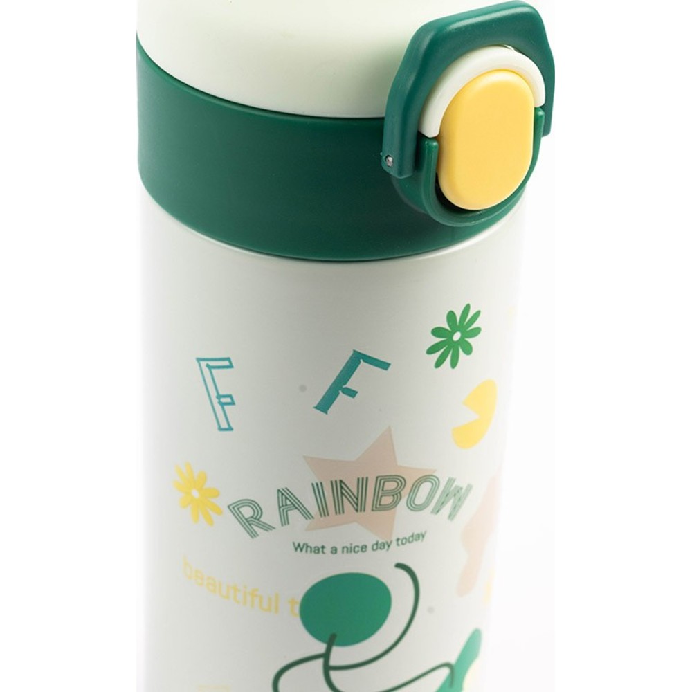 Cocobee - Kids Insulated Stainless Steel Water Bottle - Green - 500 ml