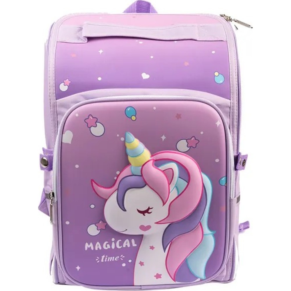 Cocobee - Cute Unicorn Printed Backpack - Purple - 15-Inch