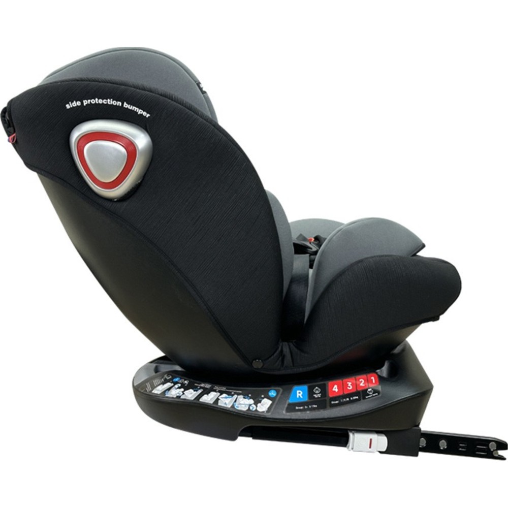 مقعد سيارة للأطفال من كيكيببي - أسود/رمادي