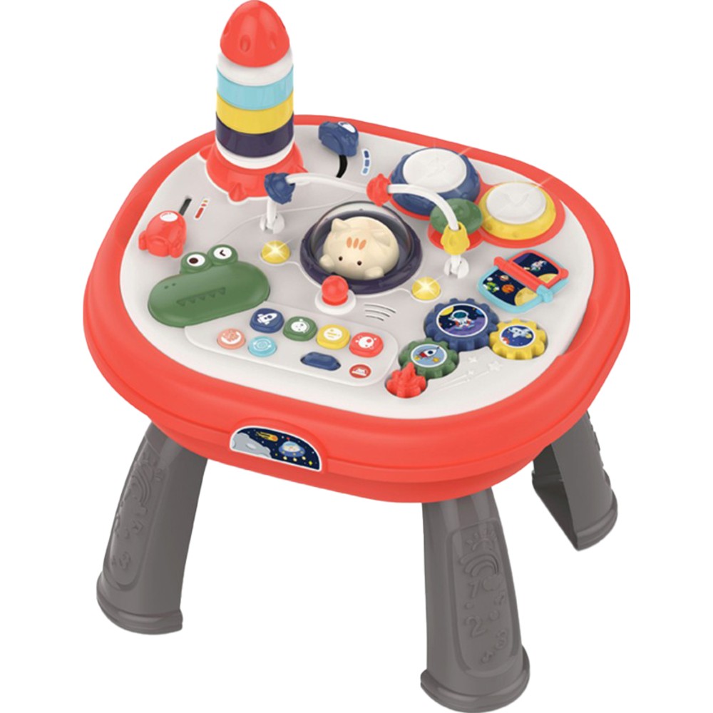 Kikibebe - Meow Meow Multi-Functional Double-Sided Puzzle Game Table - Red