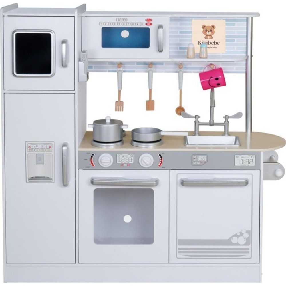 مجموعة ألعاب الطبخ الخشبية المضيئة من كيكيببي