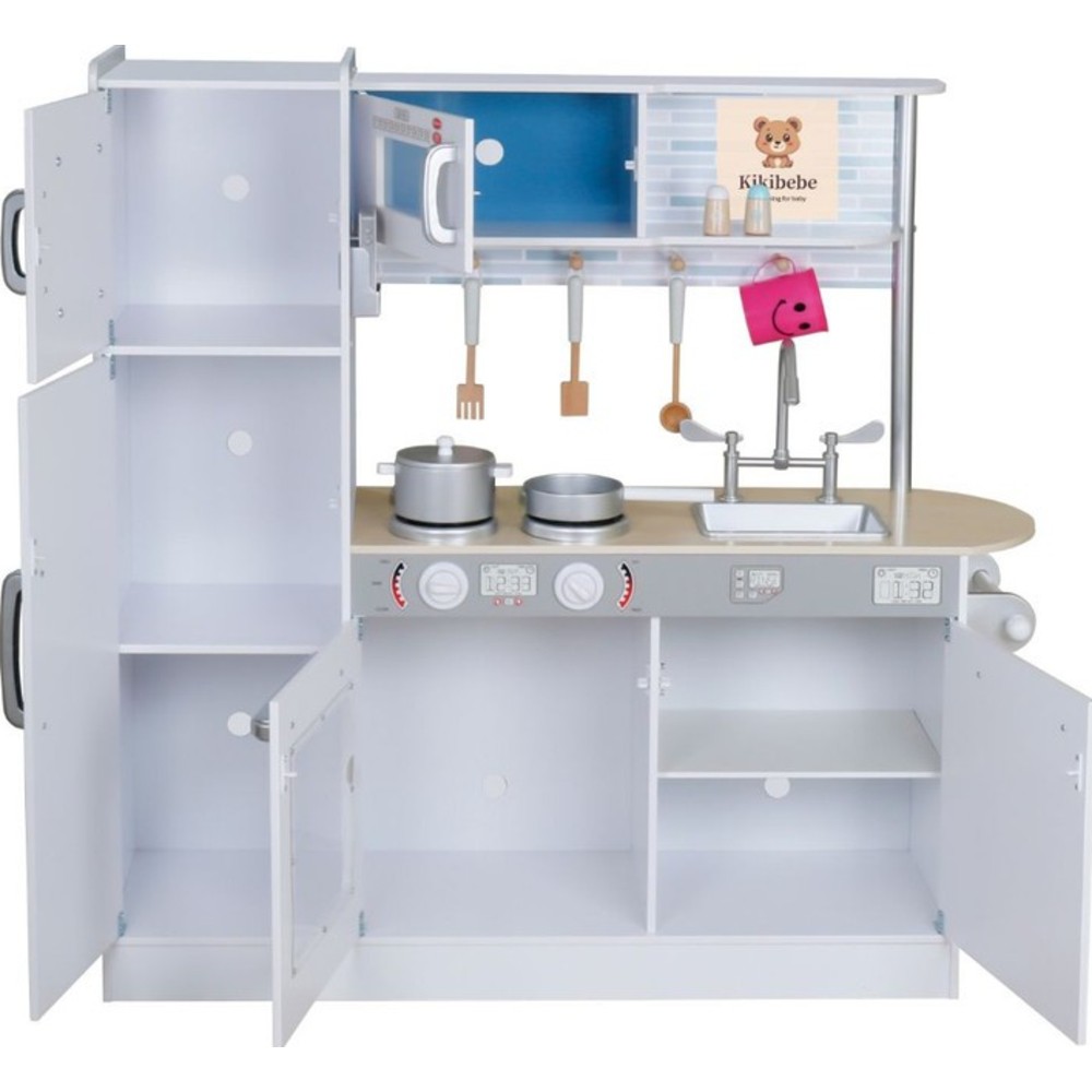 مجموعة ألعاب الطبخ الخشبية المضيئة من كيكيببي