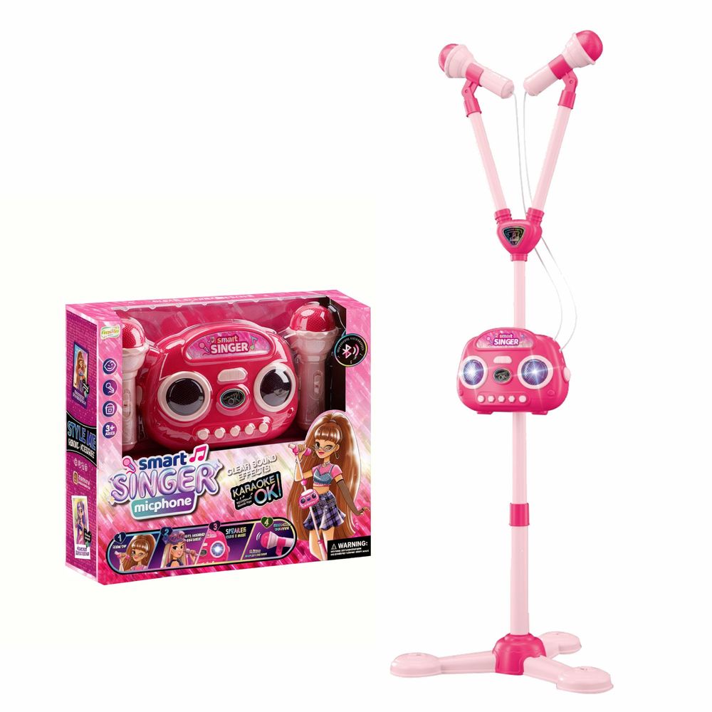 Chanak - Smart Singer Karaoke Microphone Set - Pink