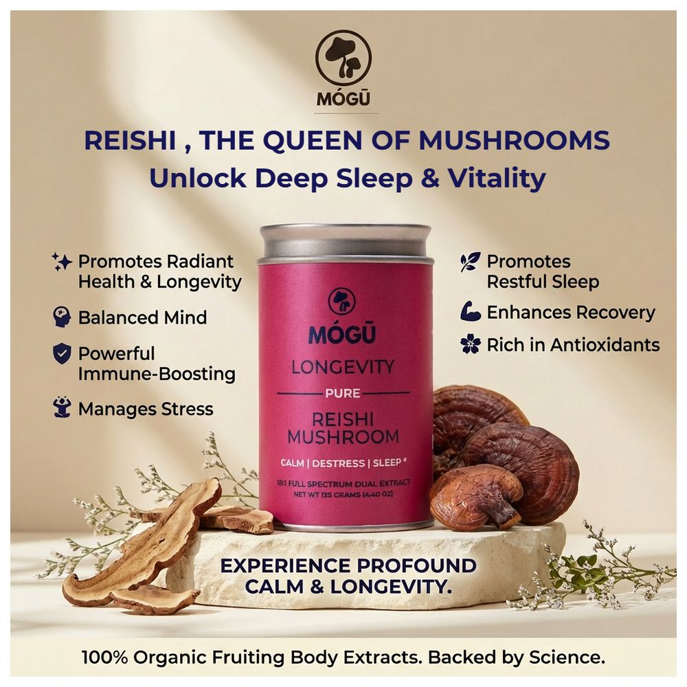Mogu Mushrooms - Longevity Reishi Mushroom 10:1 Extract Powder - 125 gm