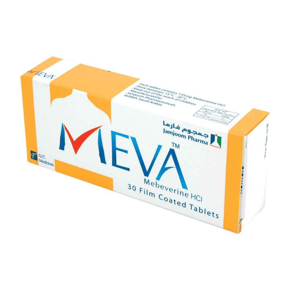 Meva Mebeverine HCL 135 mg - 30 Tablets