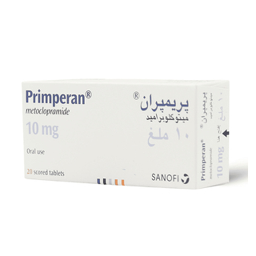 Primperan Metoclopramide 10 mg Oral Tablets - 20 Pcs