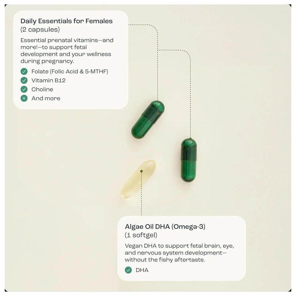 Ovasave - Pregnancy Support Prenatal Essentials Softgels - 90 Pcs