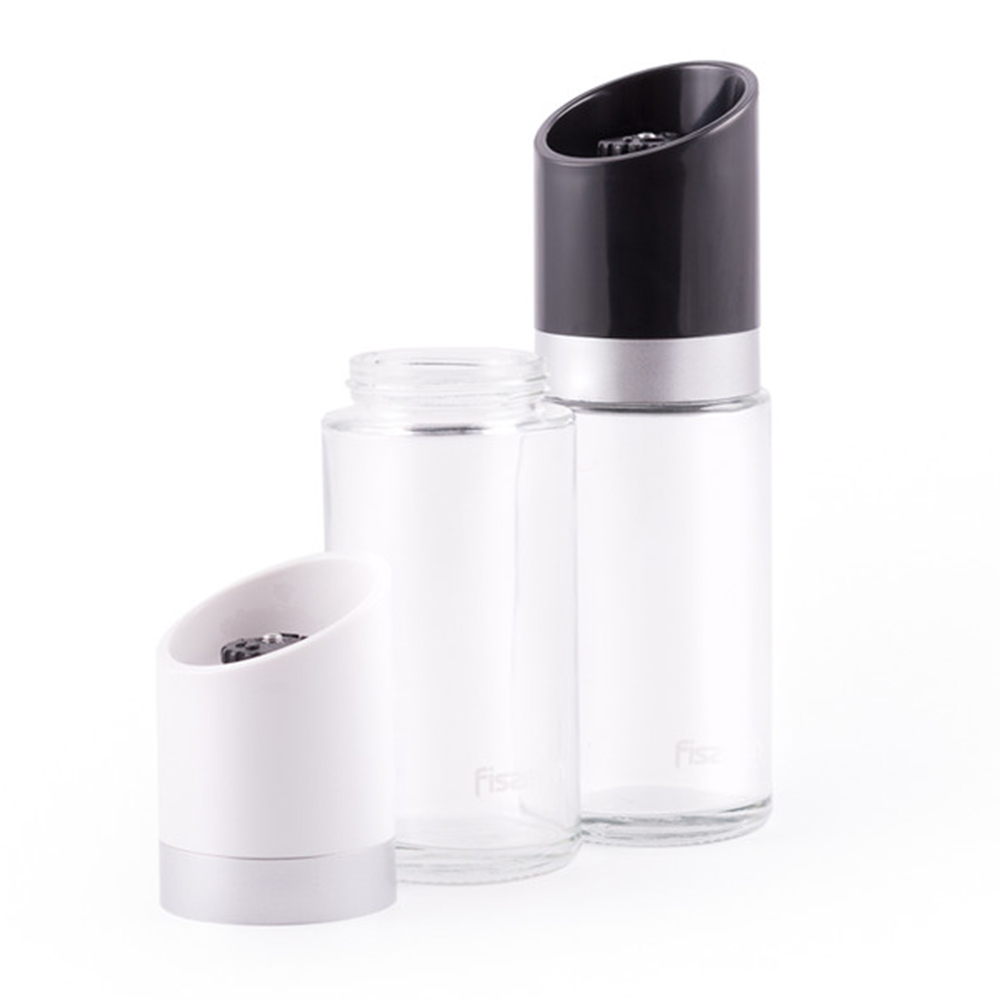 Fissman - Glass Salt & Pepper Shaker - Clear - 170 ml - 2pcs