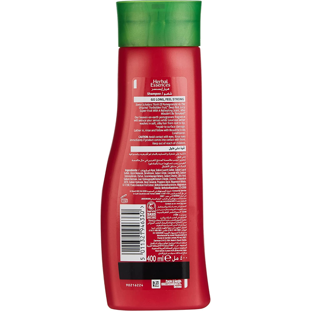 Herbal Essences - Beautiful Ends Protection Shampoo with Juicy Pomegranate Essences 400 ml