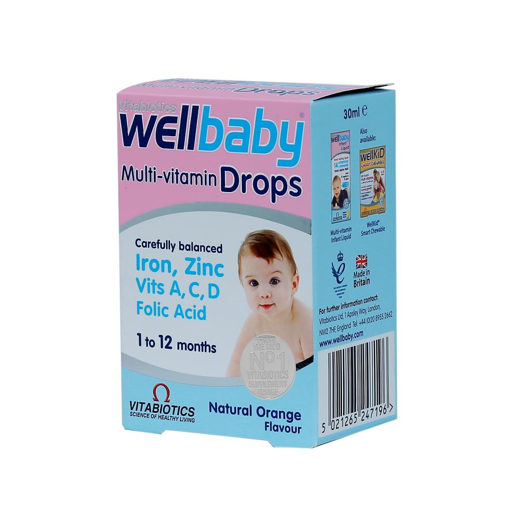 Vitabiotics - Wellbaby Multivitamin Drops 30ml