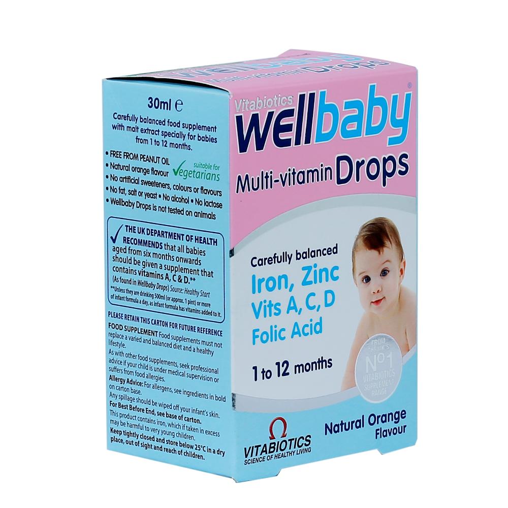 Vitabiotics - Wellbaby Multivitamin Drops 30ml