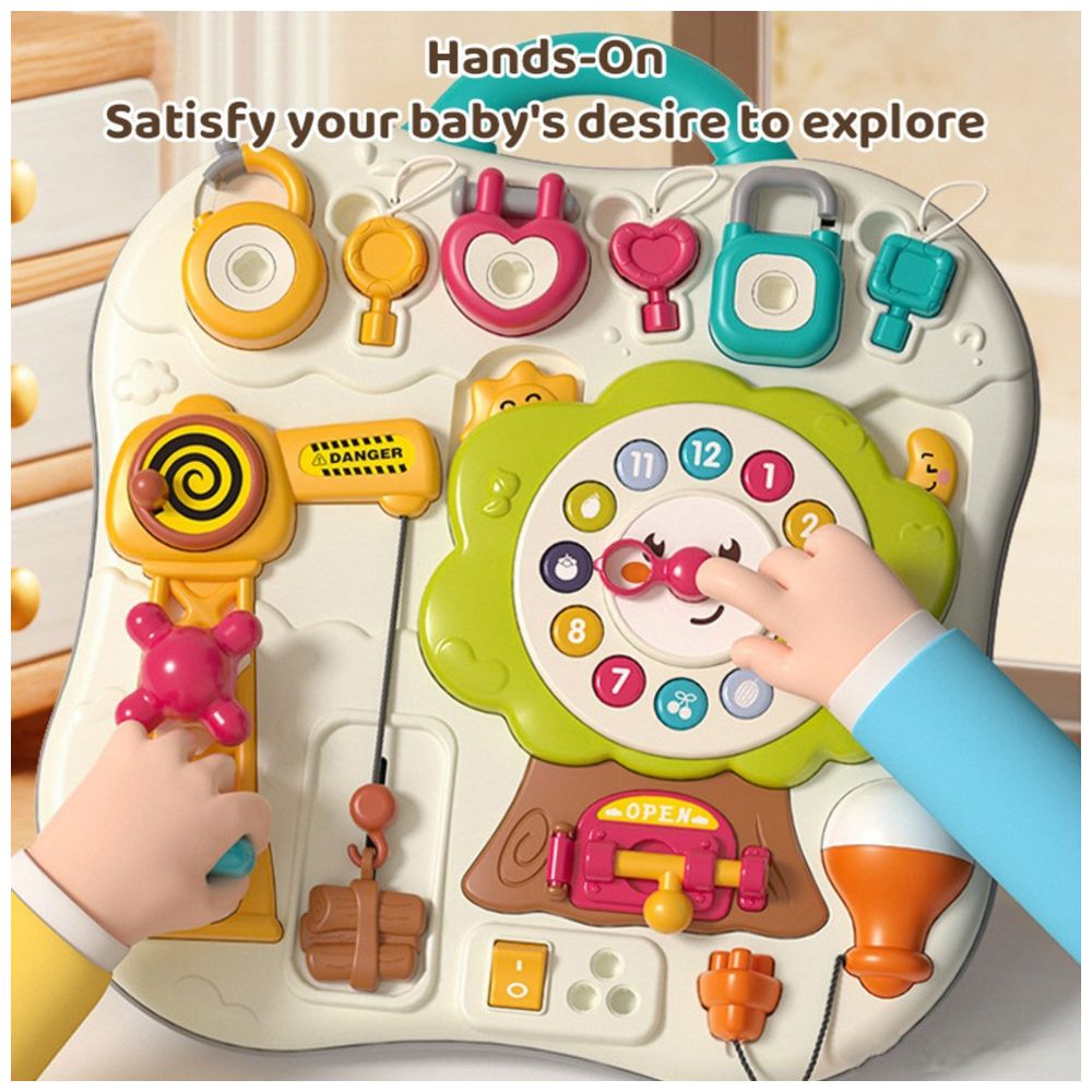 Goodway - Baby Busy Board Activity Toy With Clock & Switches