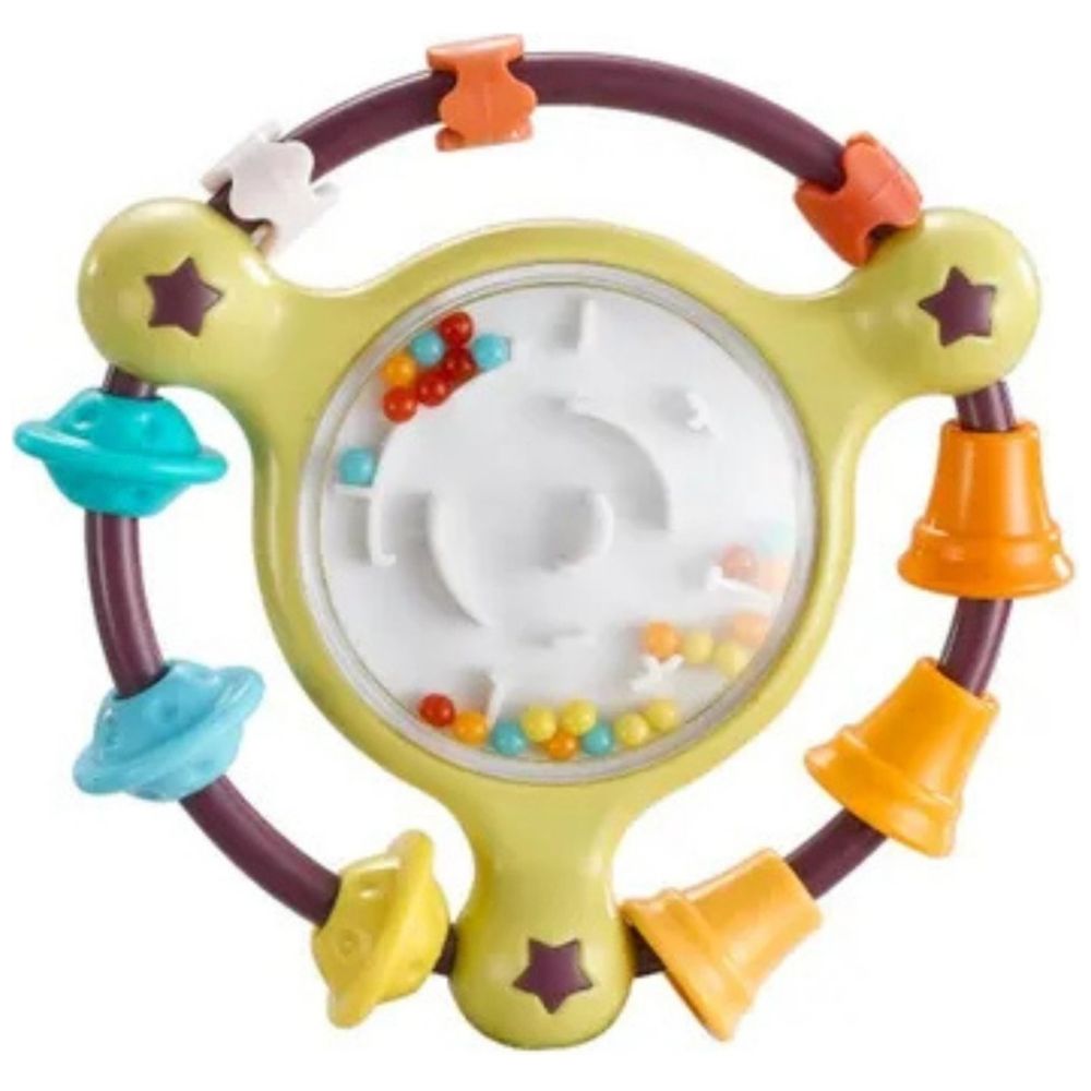 Goodway - Baby Rattle Toy Colorful Beads Spinner - Yellow