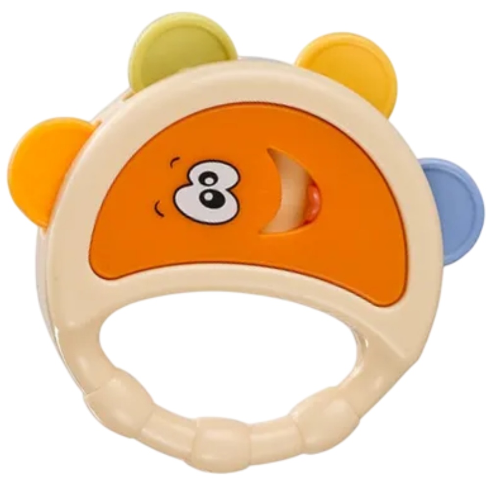 جودواي - لعبة خشخيشة التسنين للأطفال - لعبة حسية ملونة محمولة باليد