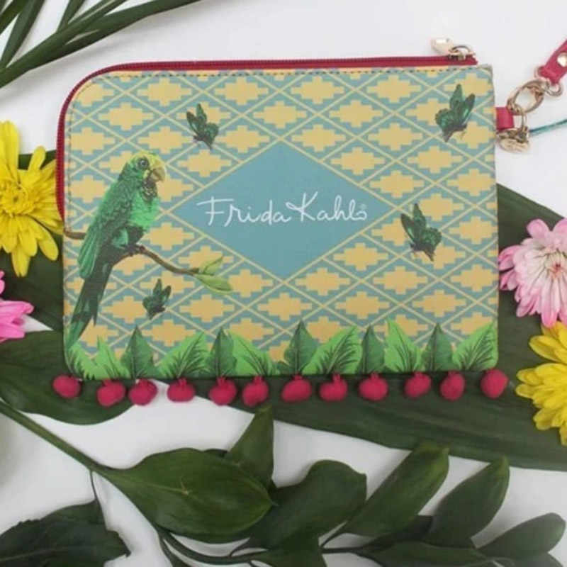 هاوس أوف ديزاستر - شنطة مكياج فريدا كاهلو - ببغاء