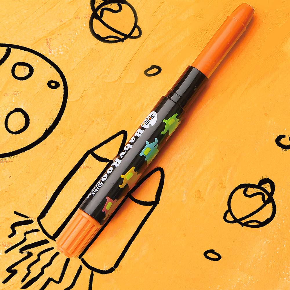 جار ميلو - أقلام تلوين حريرية قابلة للغسل للأطفال الصغار - 6 قطع