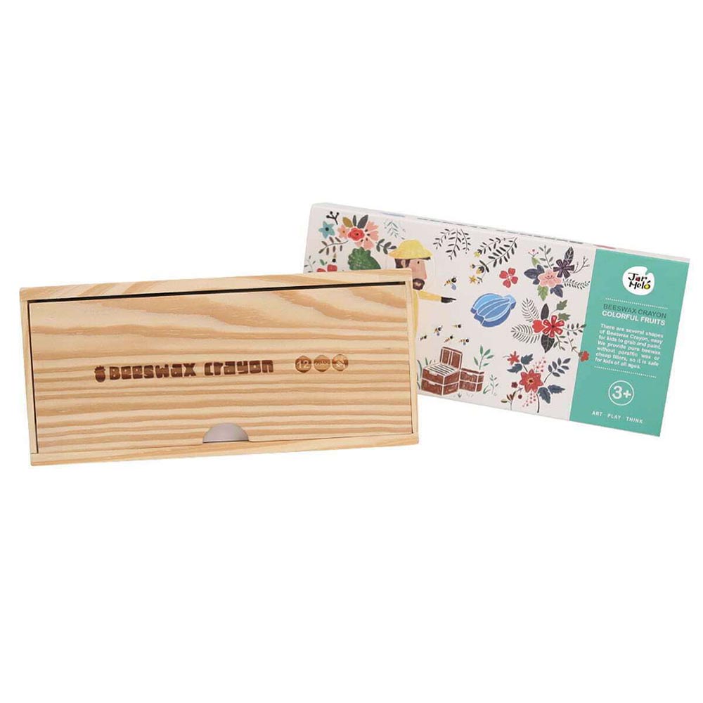 جار ميلو - أقلام تلوين شمع العسل - فواكه - 12 قطعة