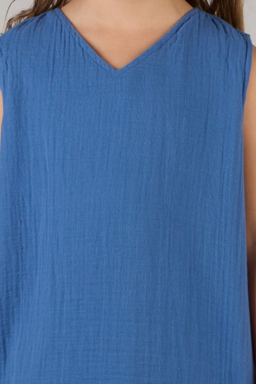 فستان بناتي من جاست نيتشر - فستان ريفر بياقة على شكل حرف V