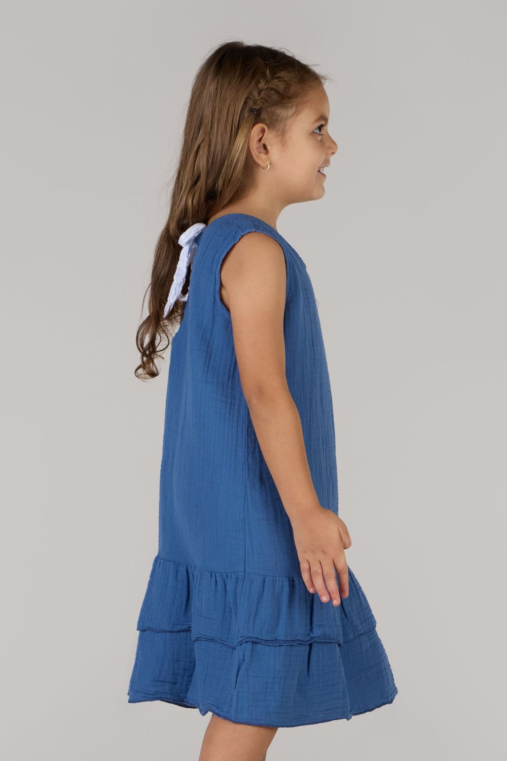 فستان بناتي من جاست نيتشر - فستان ريفر بياقة على شكل حرف V