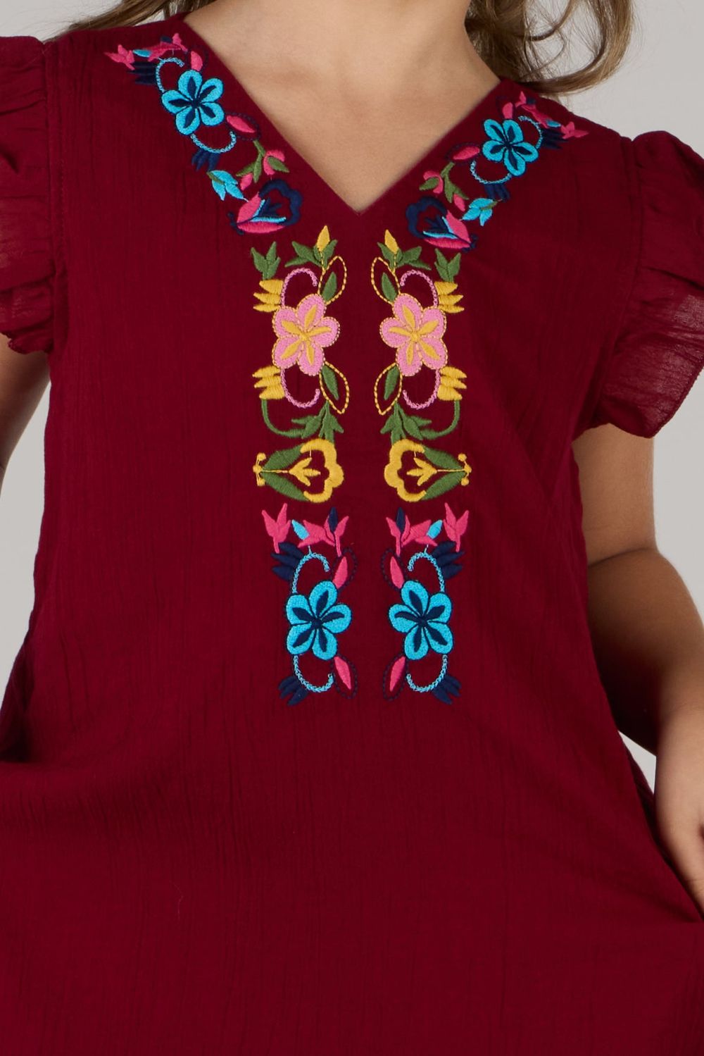 فستان مطرز بالفراشات من جاست نيتشر - للبنات