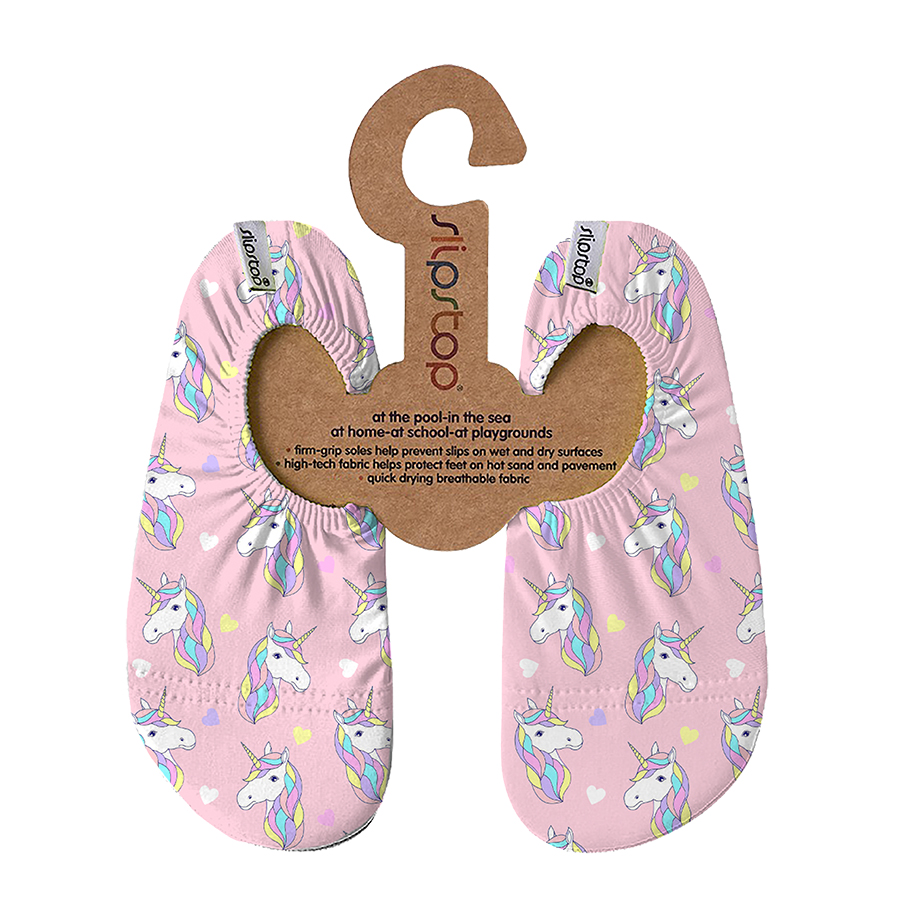 Slipstop - Girl's Mythos Junior Soft Swim Shoes - Pink/White