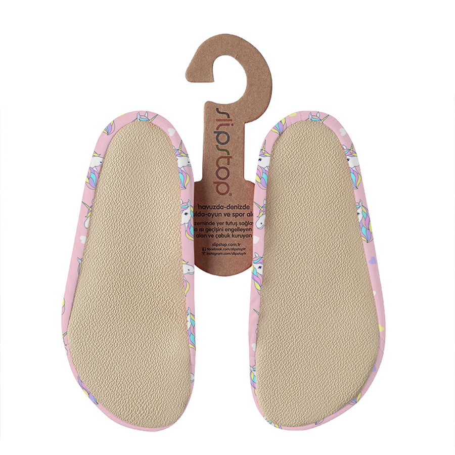 Slipstop - Girl's Mythos Junior Soft Swim Shoes - Pink/White