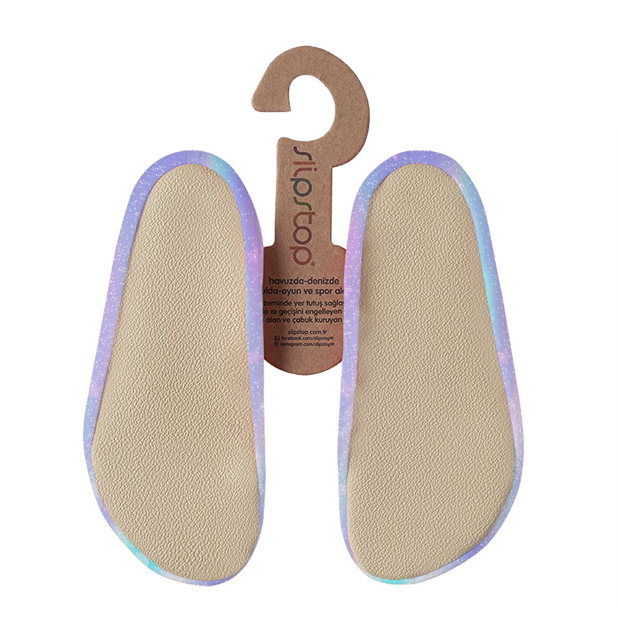 Slipstop - Girl's Seastar Junior Soft Swim Shoes - Purple/Blue