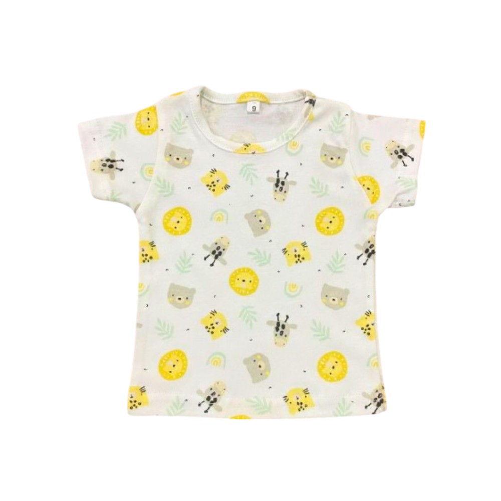 Veronica - Pyjama Set - Animal Print, White/Multi - 2 Pcs