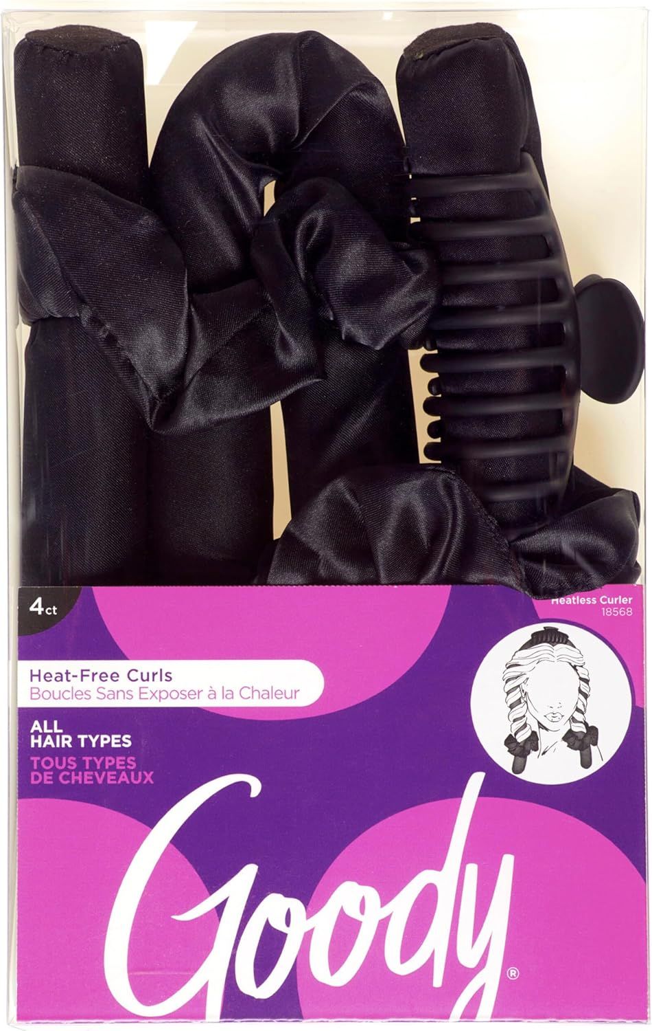 جودي - أداة تجعيد الشعر بدون حرارة - 4 قطع