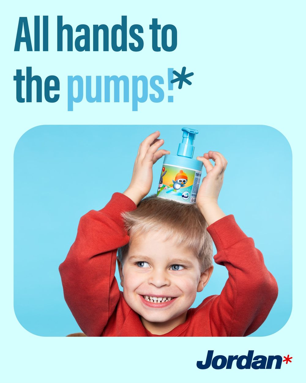 معجون أسنان للأطفال من جوردان - مضخة - 150 مل