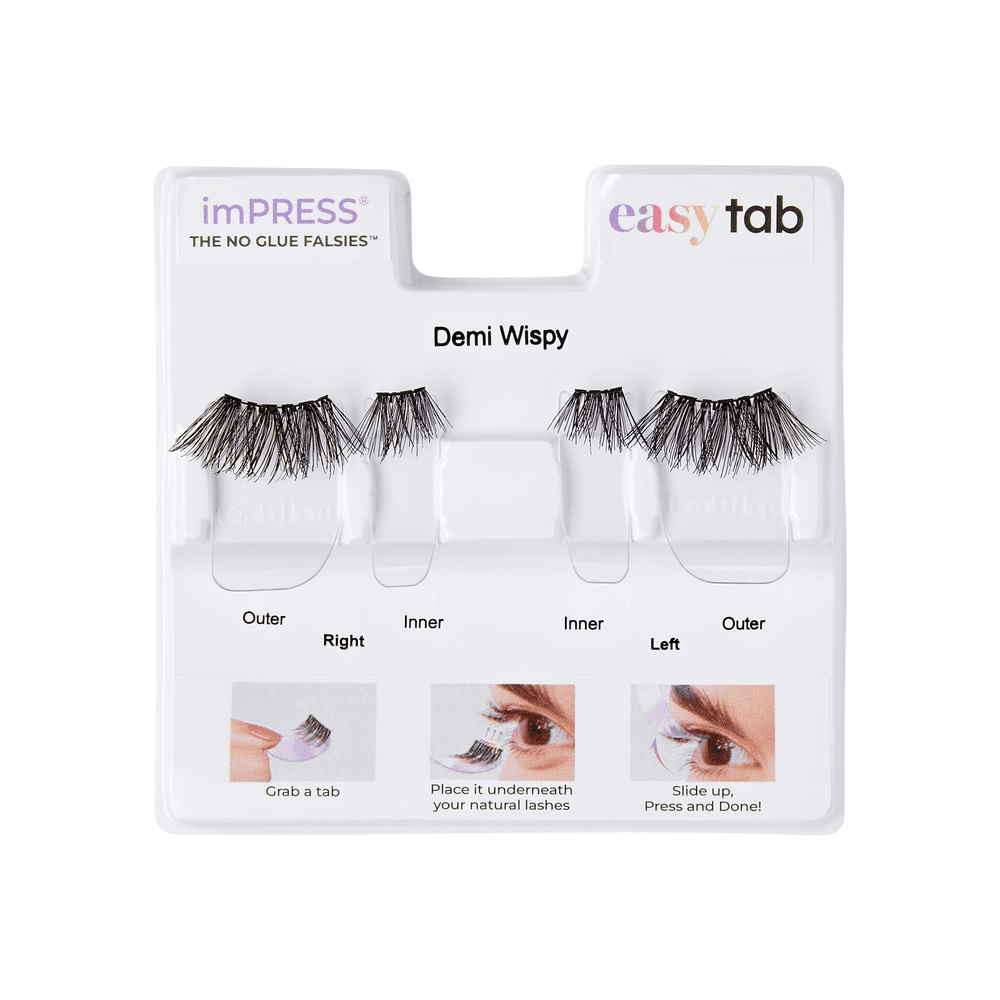 Kiss - Impress Easy Tab Falsies Lashes - 4 Pcs