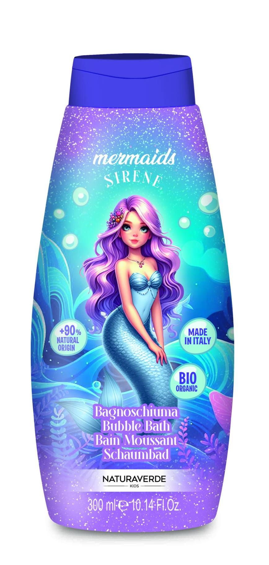 ناتورافيردي - فقاعات استحمام سيرين حوريات البحر - 300 مل