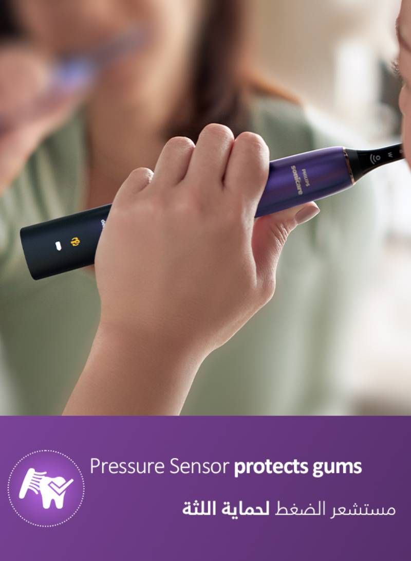 فيليبس - فرشاة أسنان سونيكير 9000 سيريز - بنفسجي - Hx9911/95