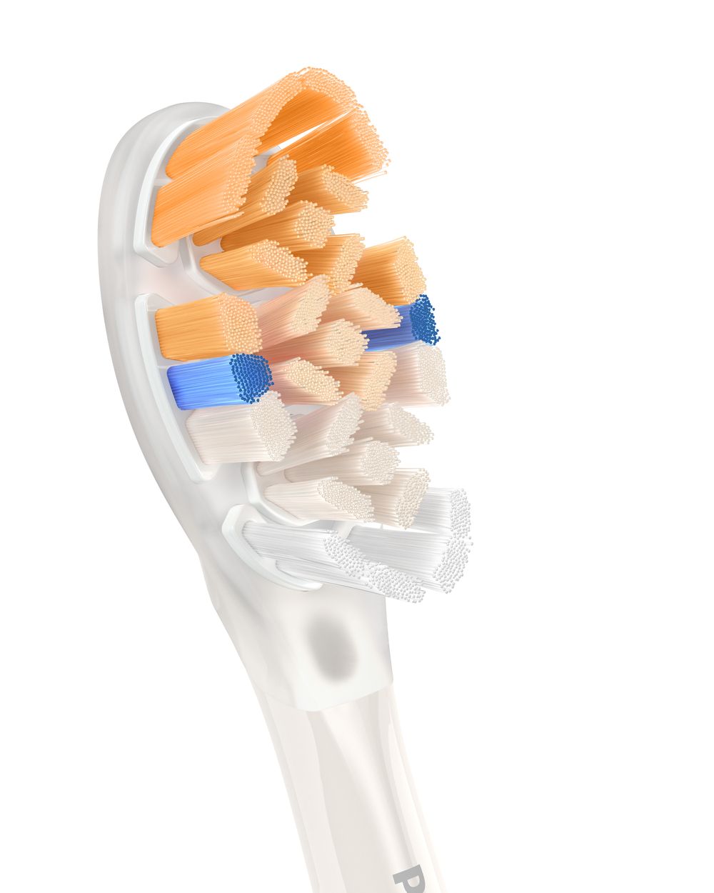 فيليبس - رأس فرشاة سونيكير A3 الكل في واحد - أبيض - قطعتان