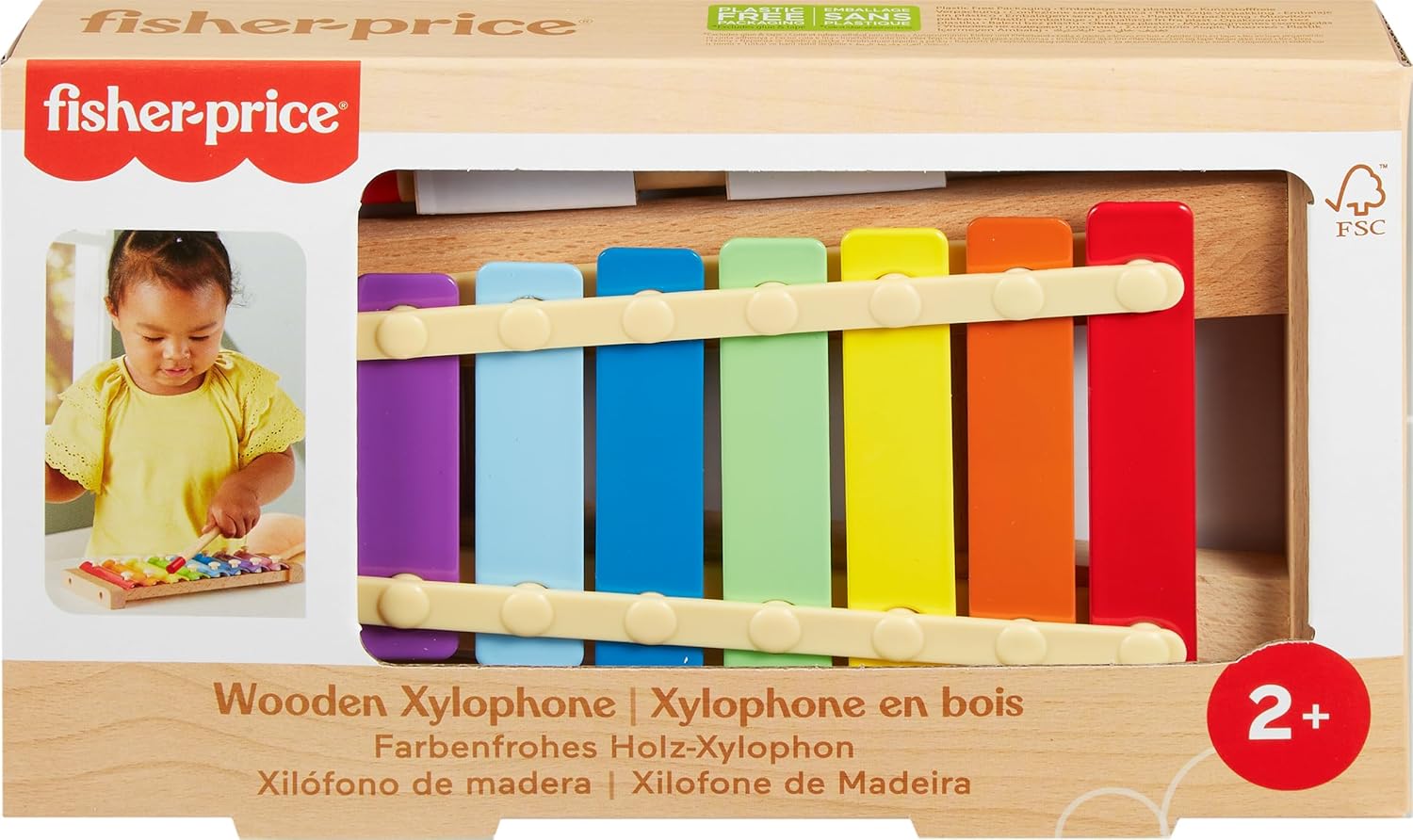Fisher-Price Wooden Xylophone Musical Activity Toy