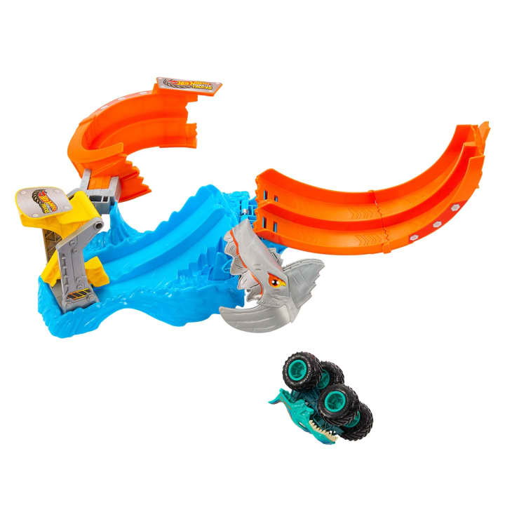 Hot Wheels - Monster Trucks Corkscrew Shark Smash