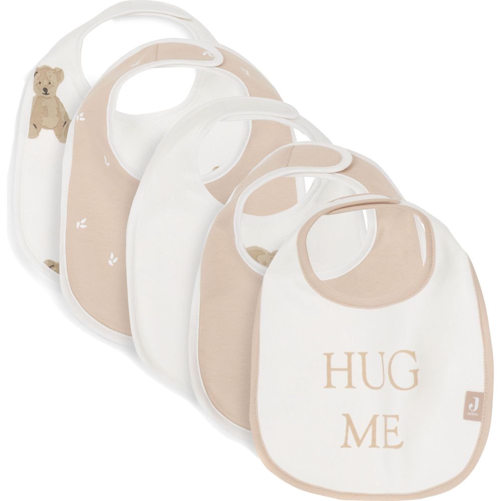 جولين - مريلة جيرسي مقاومة للماء للأطفال - دب تيدي/حصاد - مجموعة من 5 قطع