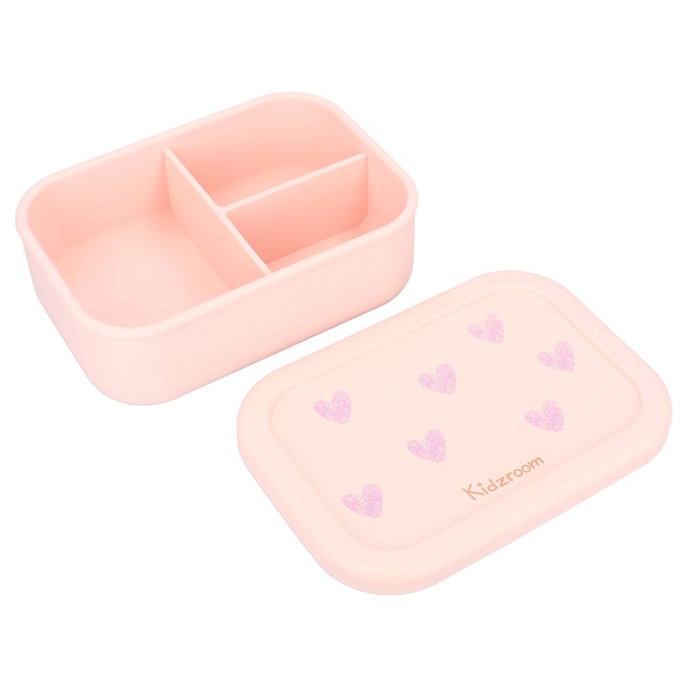 Kidzroom - Kids Lunchbox With 3 Compartments - Magical Meadows - Pink