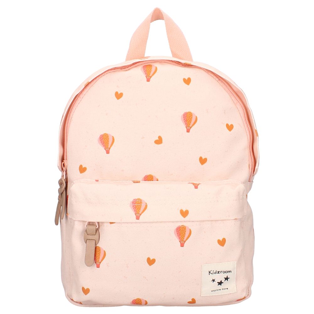 Kidzroom - Hot Air Balloons Printed Backpack - Pink - 12-Inch/30.5cm