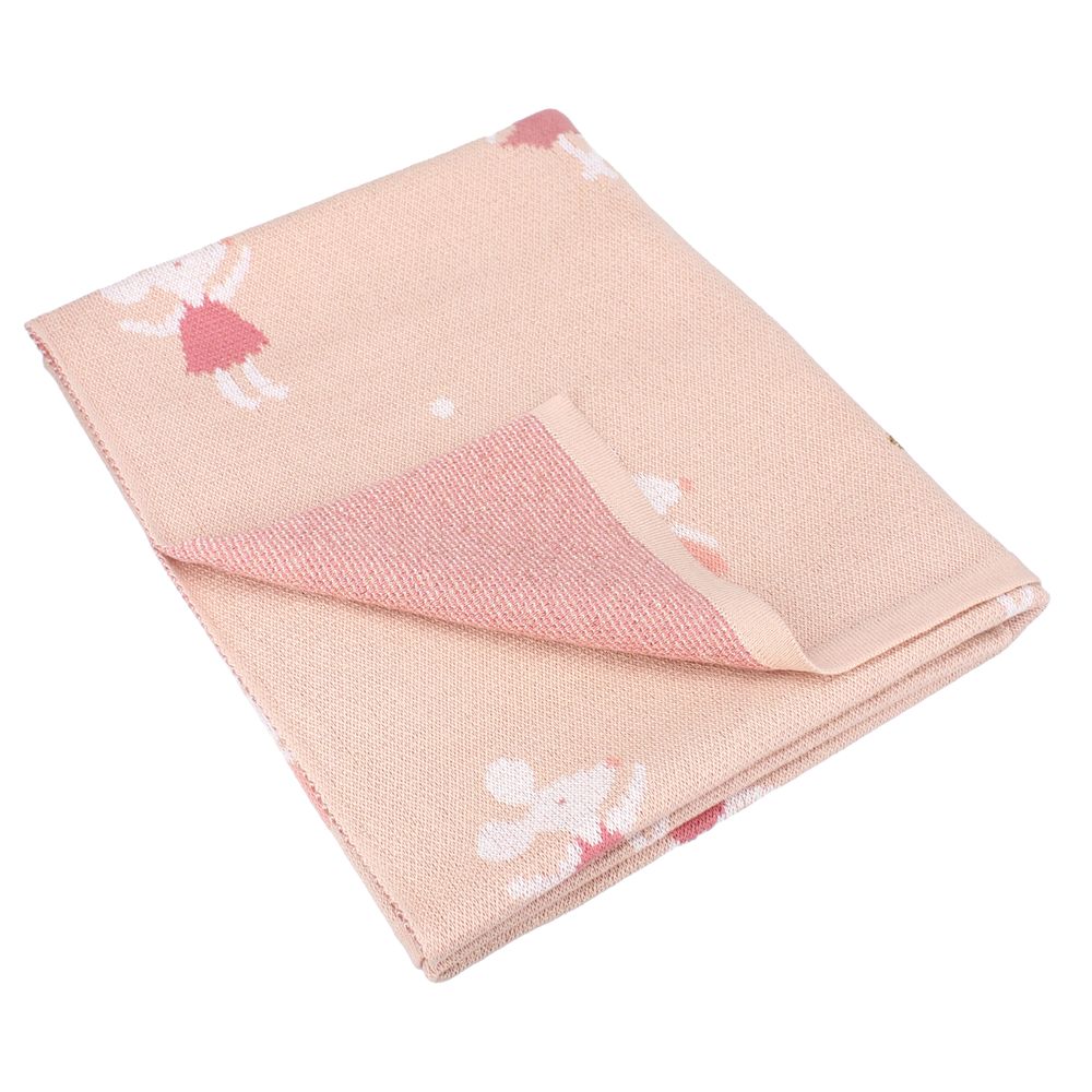Kidzroom - Kids Blanket - Lola The Mouse - Pink