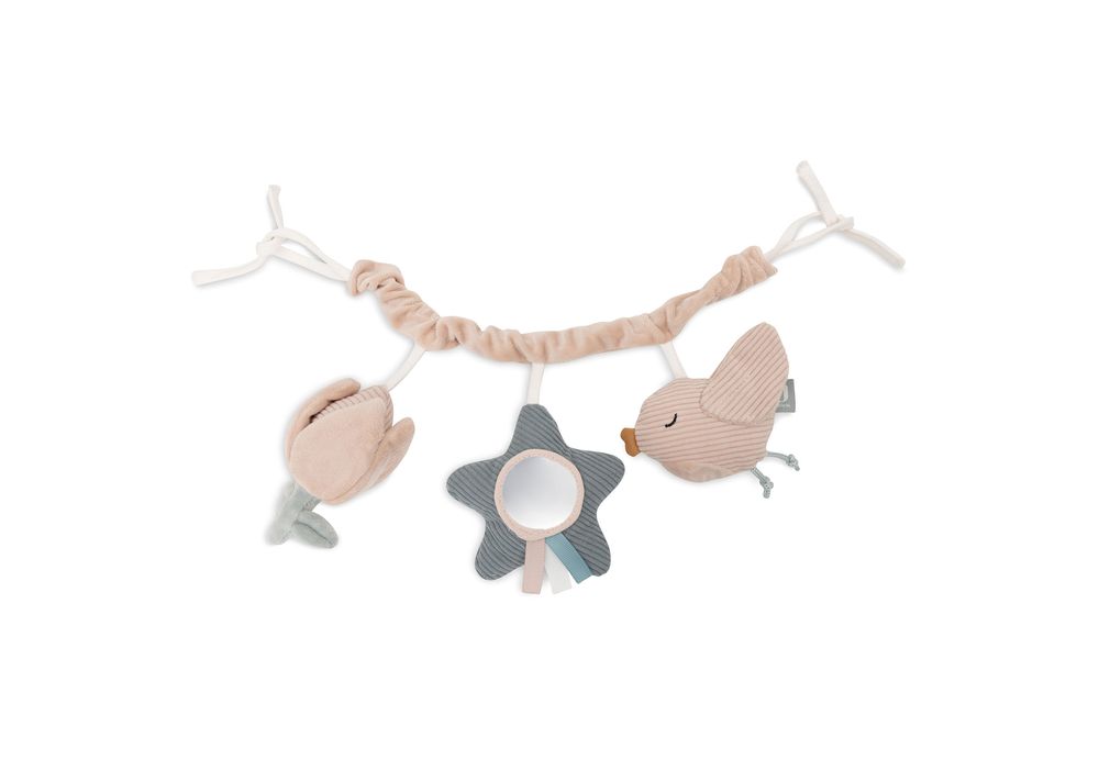 جولين - سلسلة عربة أطفال بطيور جميلة - متعددة الألوان