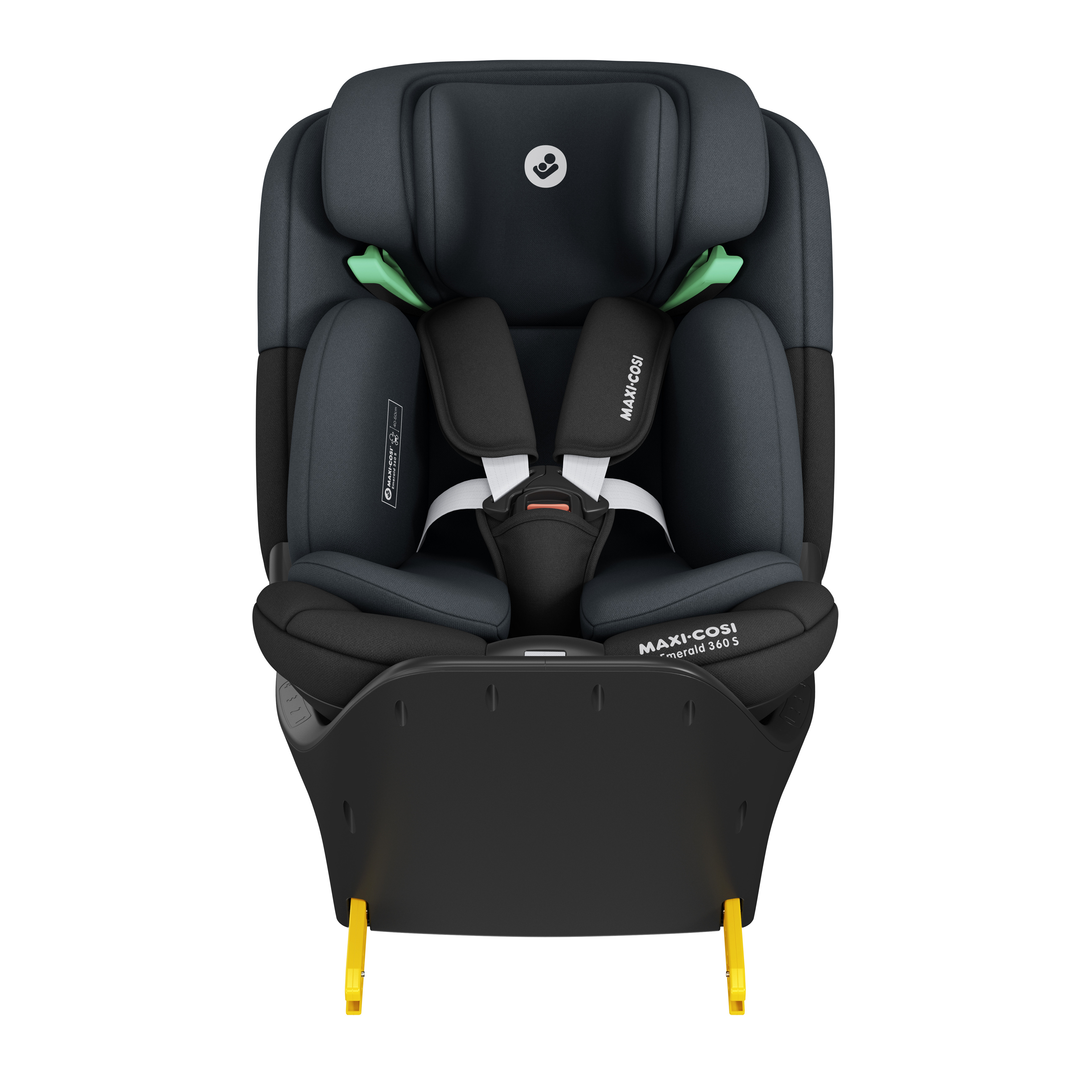 Maxi-Cosi - Emerald 360° Car Seat with Base - Dual Tone Grey/Black
