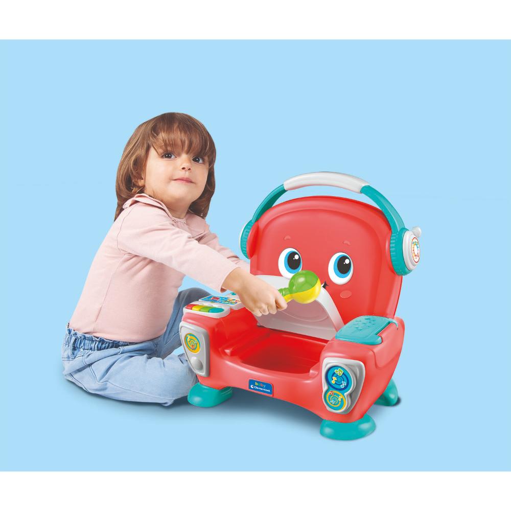 Clementoni - Baby Interactive Musical Chair - Red
