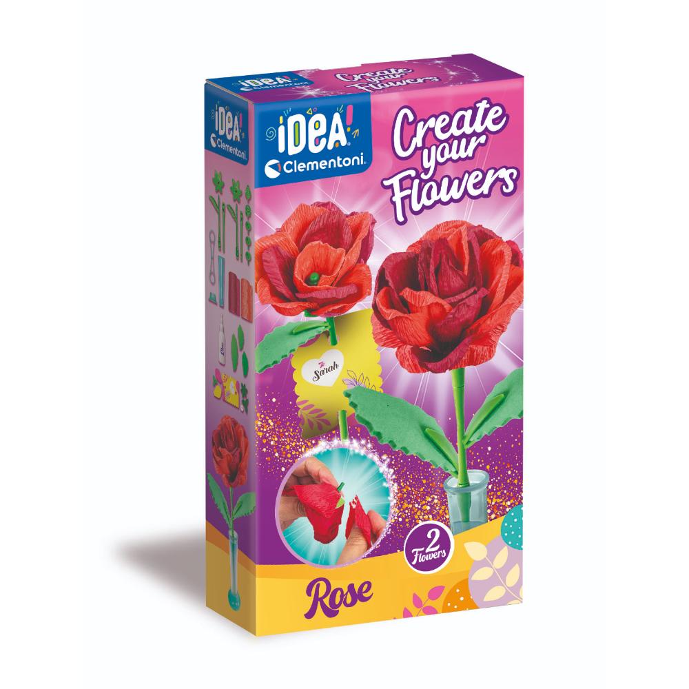 Clementoni - Idea Create Your Flower Kit - Rose