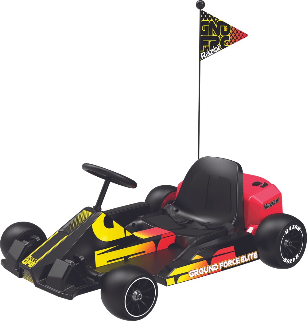 Razor - Ground Force Elite Go Cart - Black/Red