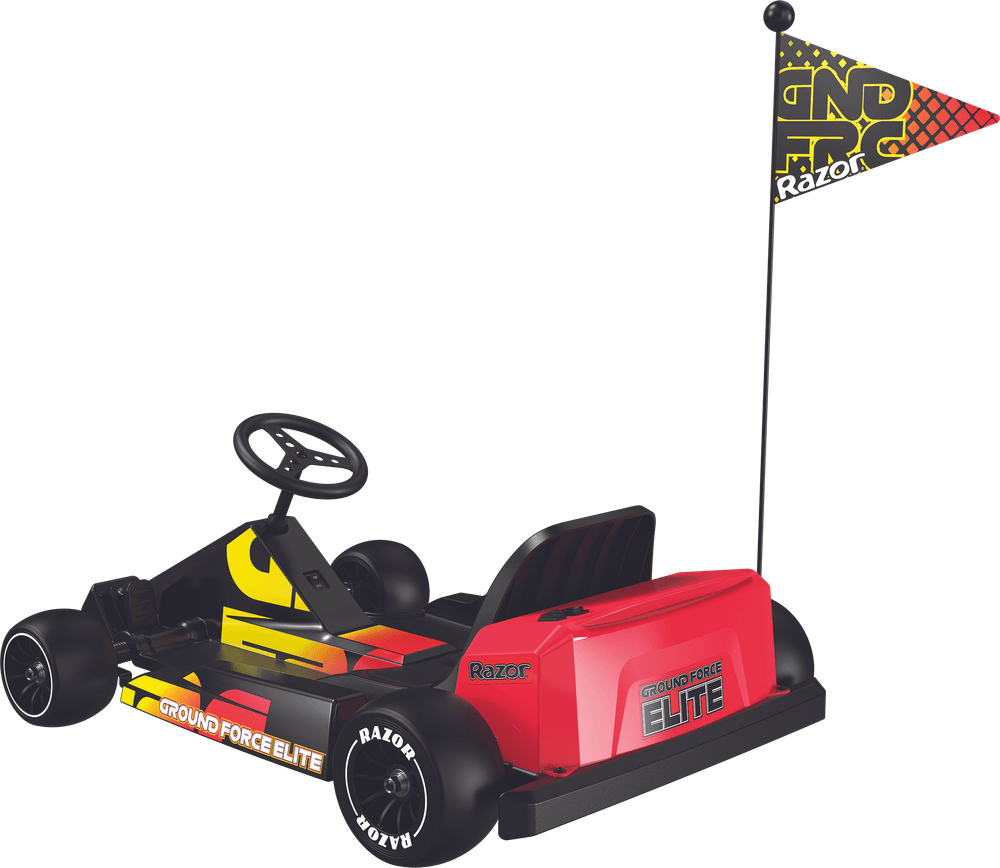 Razor - Ground Force Elite Go Cart - Black/Red
