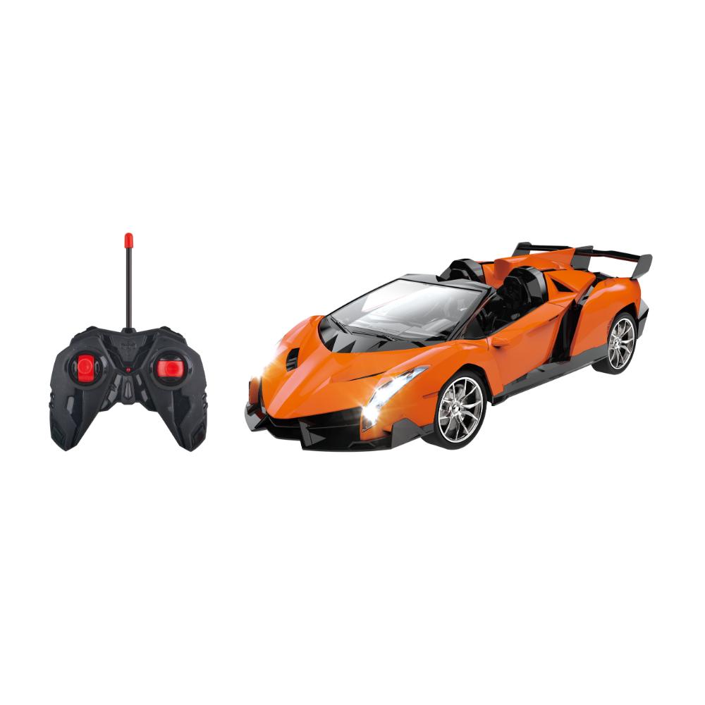 Power Joy - Remote Control Street Master With Light Sports Car - 1:16 - 1pc - Assorted - Color May Vary