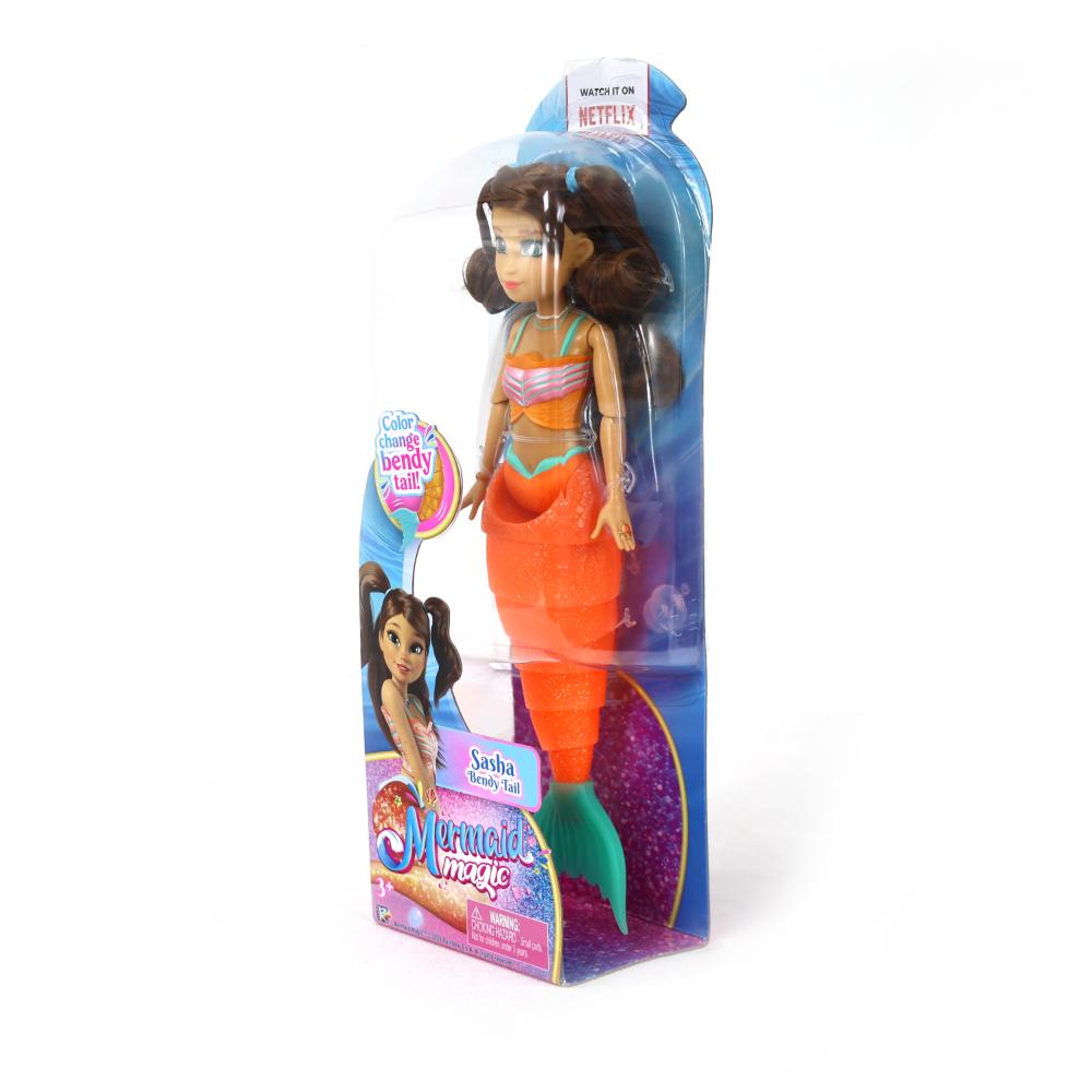 Mermaid Magic - Collectible Doll 9-inches Sasha With Bendy Tail