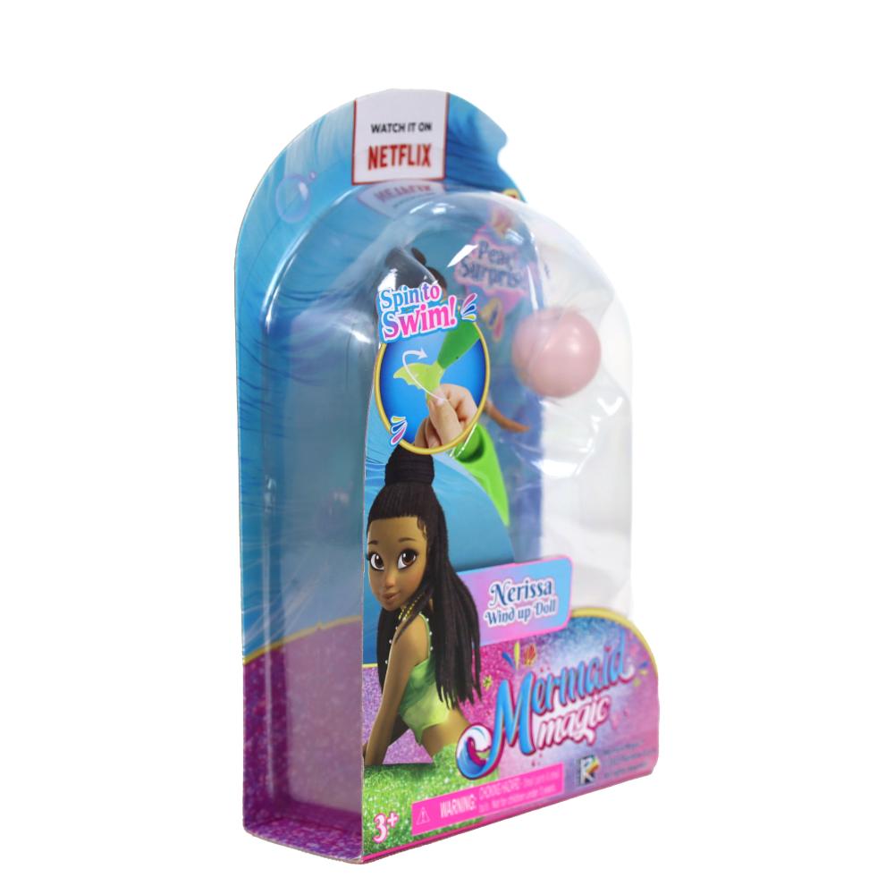 Mermaid Magic - Wind-up Swim Action Nerissa Collectible Mermaid Doll 5-inches