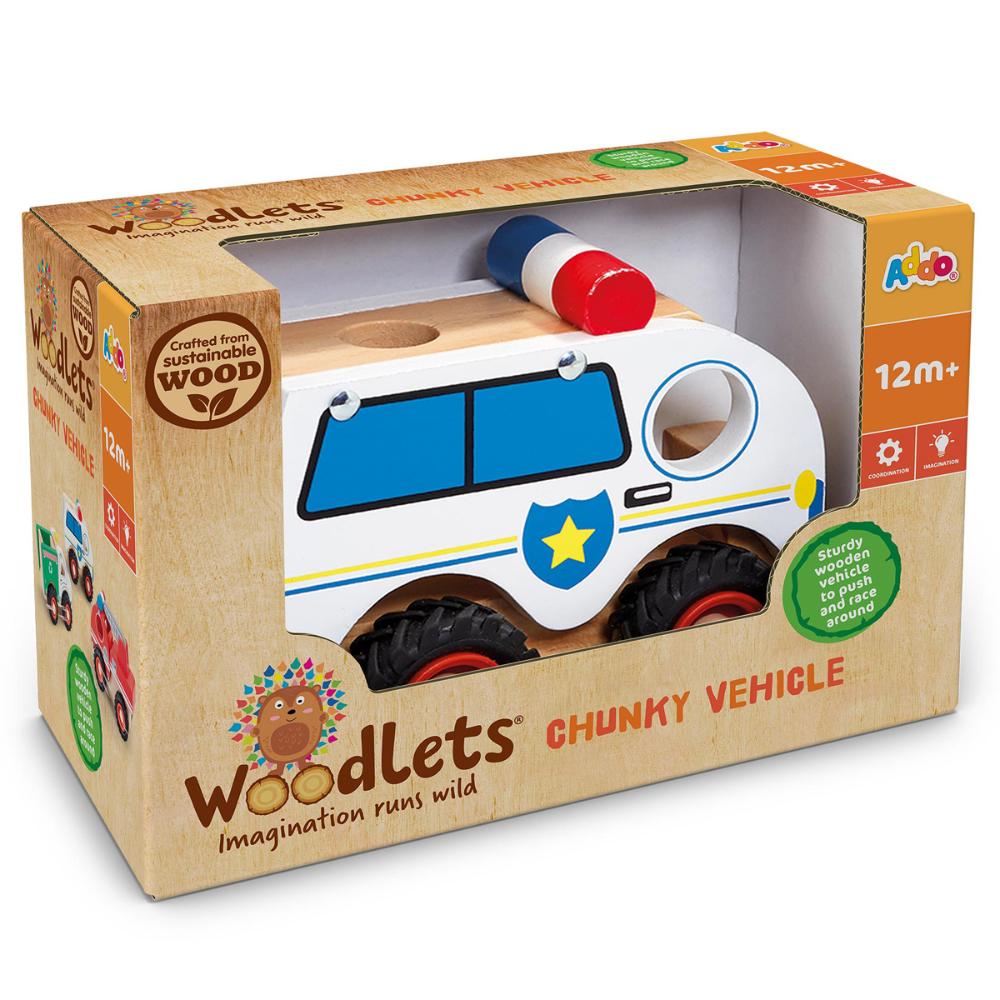 ADDO - Woodlets Chunky Wooden Vehicles - 1pc -  Style May Vary